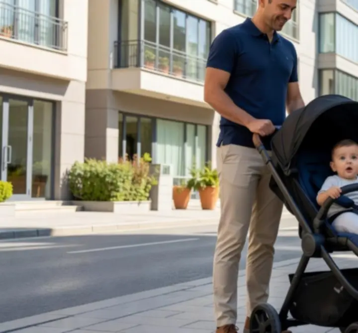 Kiralık modern ve temiz bebek arabaları